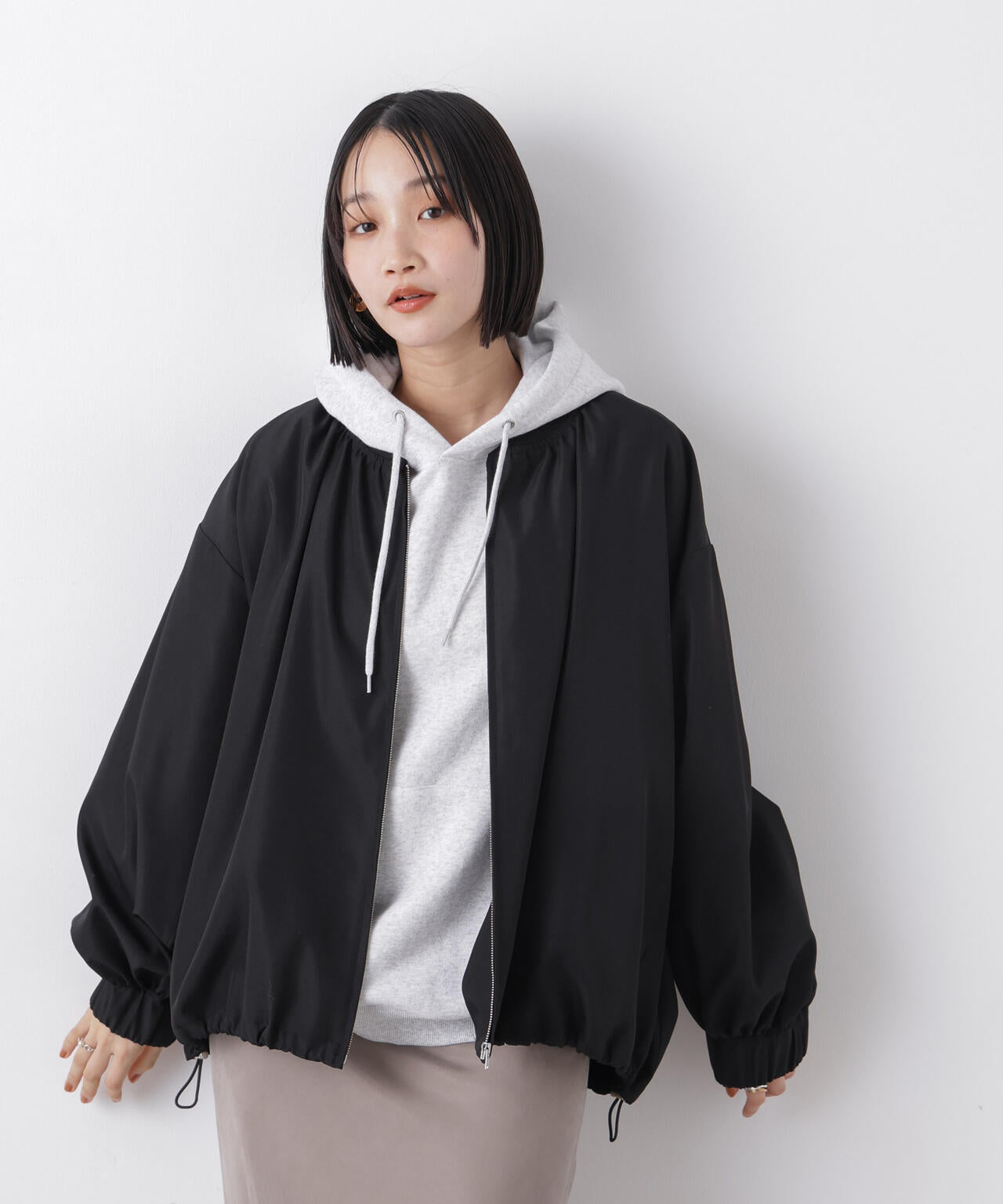 【新品】ウィルセレクション　ドロストペプラムフード　ブルゾン VIS（ビス） ドロストペプラムブルゾン : マルイ(丸井)Yahoo!店 - 通販