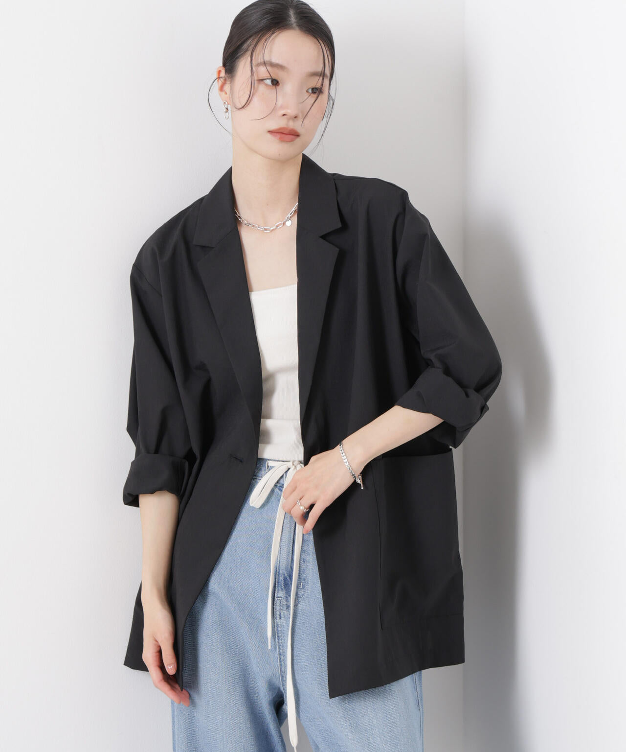 ソフトシアーシングルジャケット(セットアップ可) 6736116305