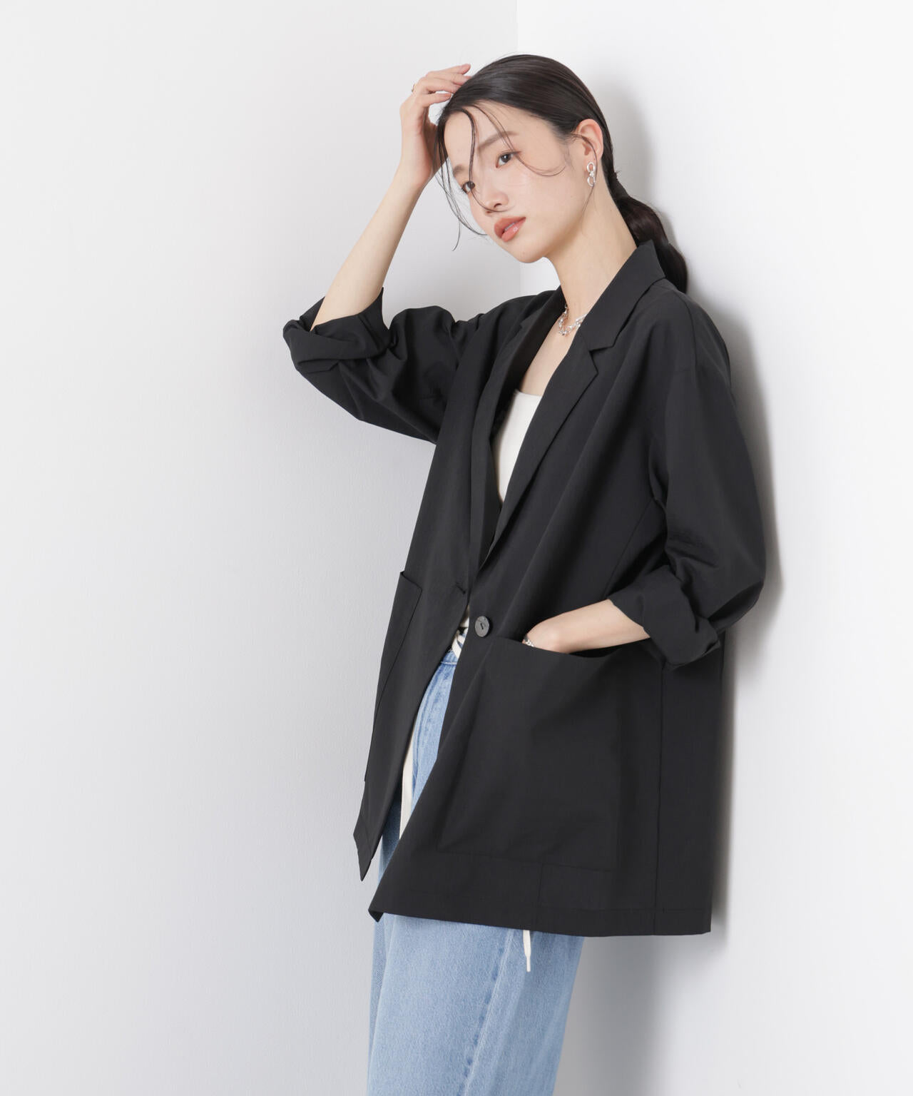 ソフトシアーシングルジャケット(セットアップ可) 6736116305