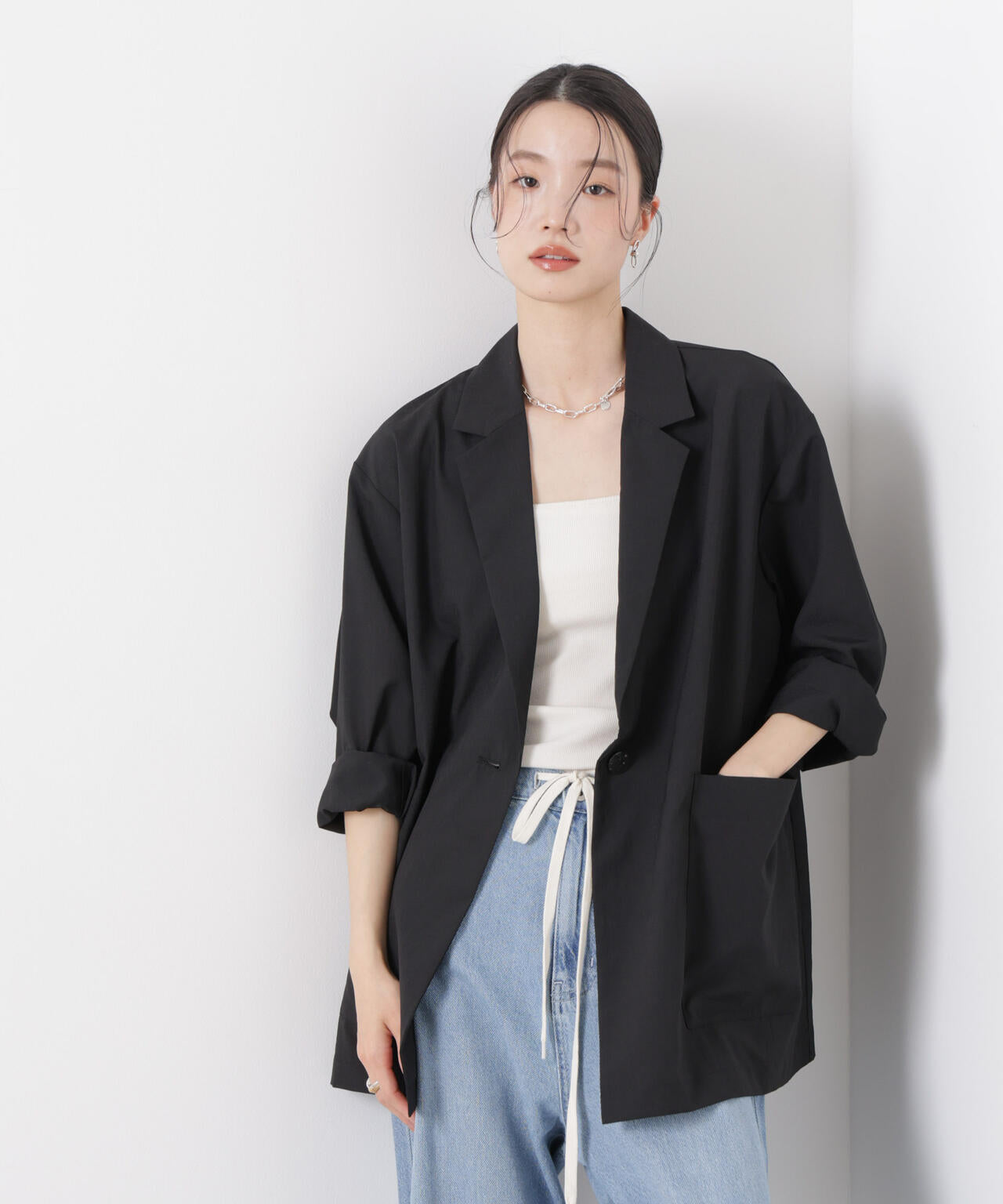 ソフトシアーシングルジャケット(セットアップ可) 6736116305