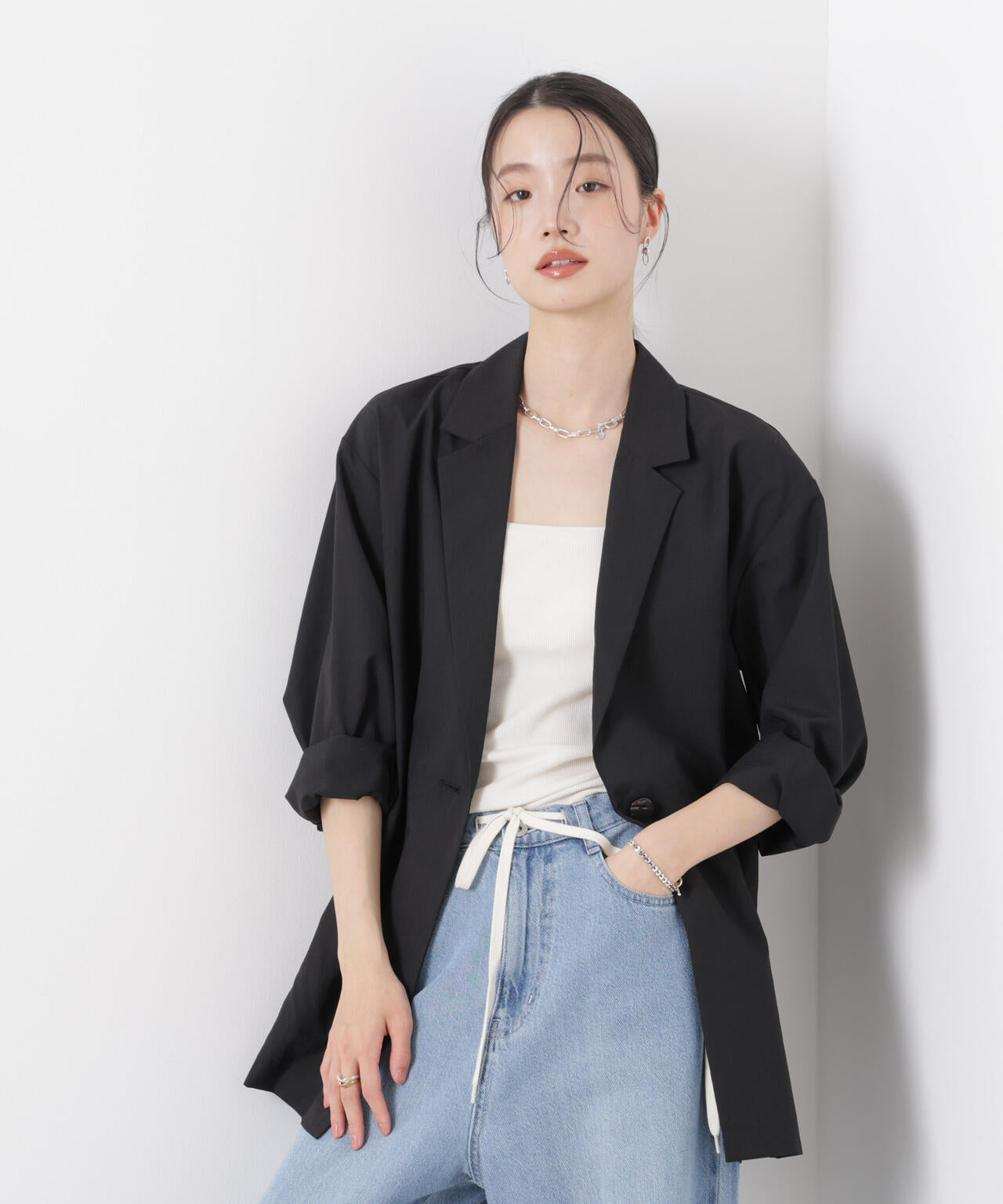 ソフトシアーシングルジャケット(セットアップ可) 6736116305