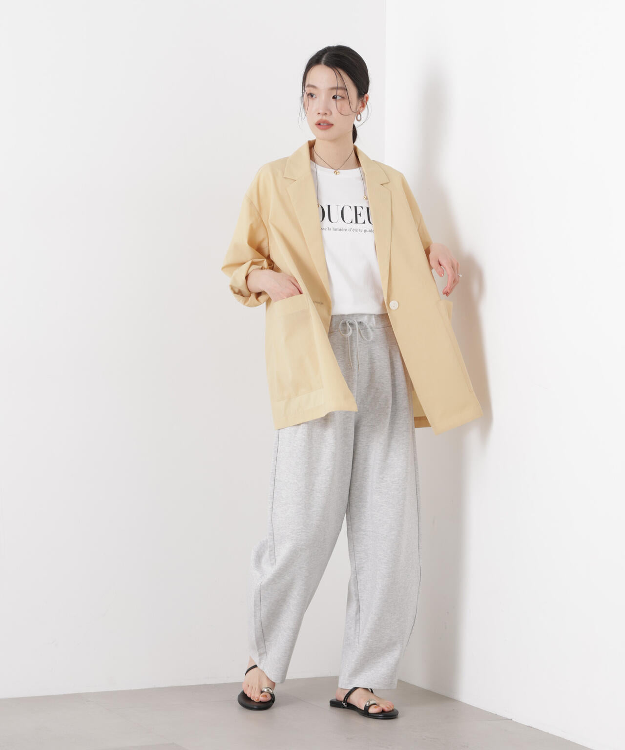 ソフトシアーシングルジャケット(セットアップ可) 6736116305