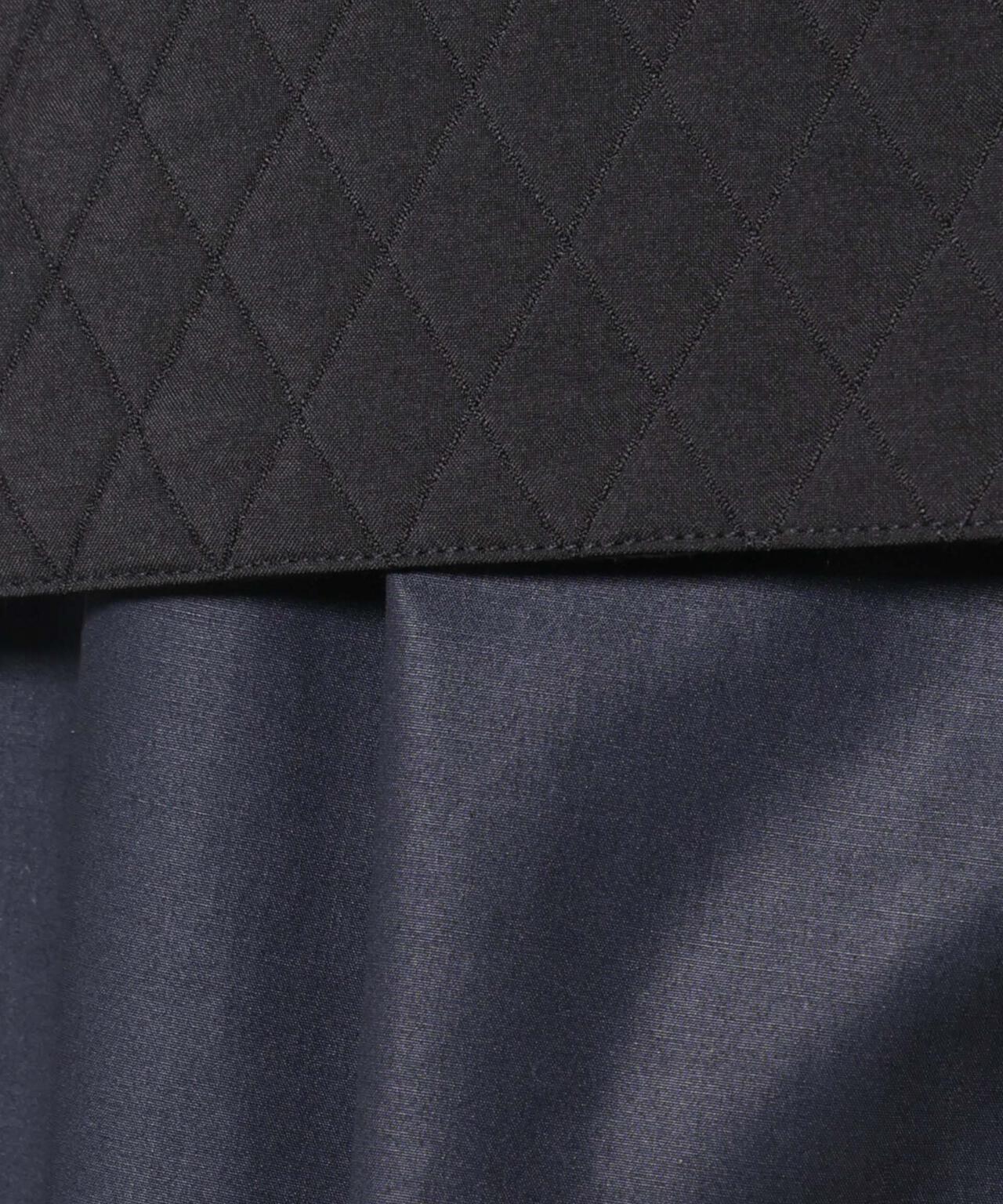 キルティングベスト×ギャザーワンピース アンサンブルセット 6736119303