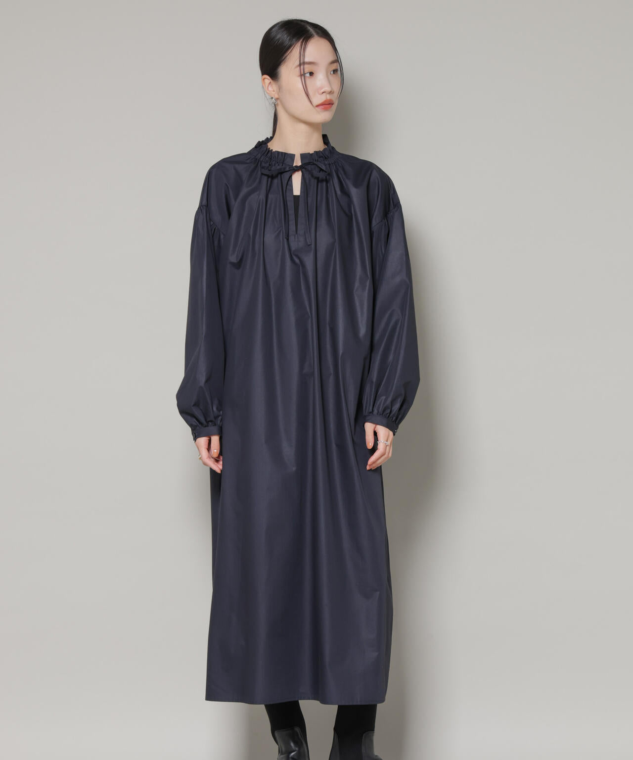 キルティングベスト×ギャザーワンピース アンサンブルセット 6736119303