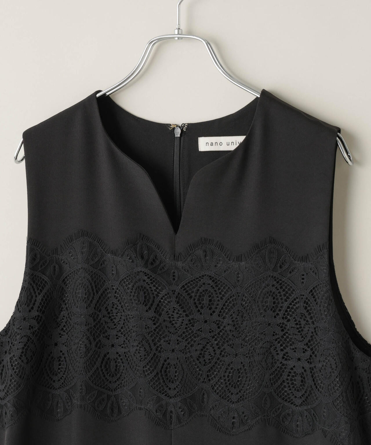 レース切り替えノースリーブワンピース 6736119304