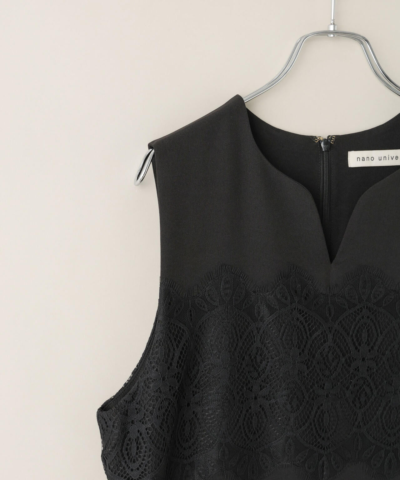 レース切り替えノースリーブワンピース 6736119304