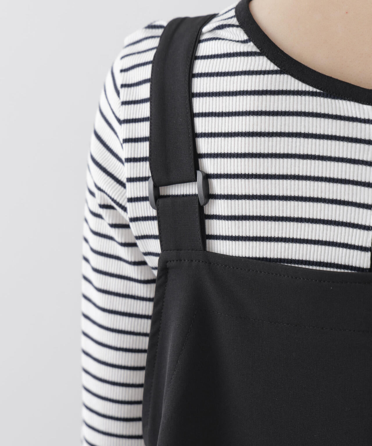 多機能2wayストレッチ サロペットフレアワンピース(セットアップ可) 6736119312