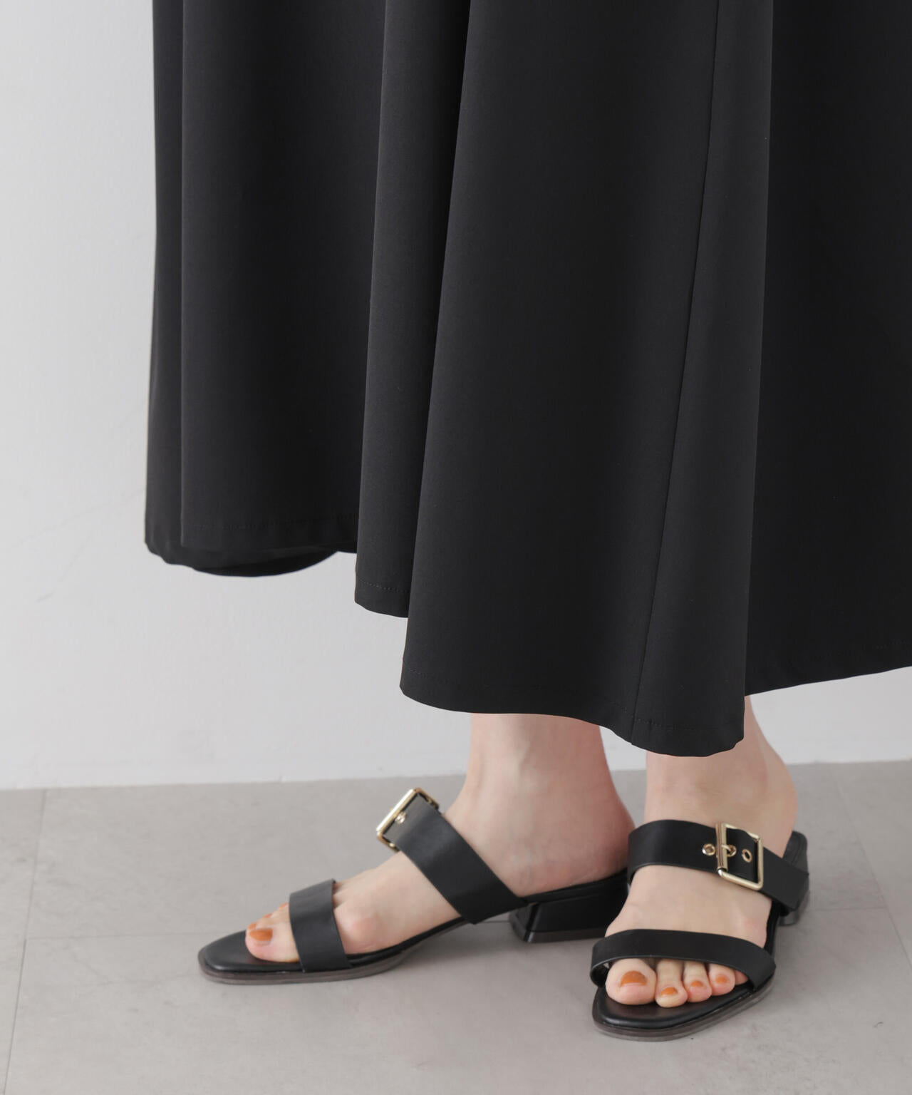 多機能2wayストレッチ サロペットフレアワンピース(セットアップ可) 6736119312