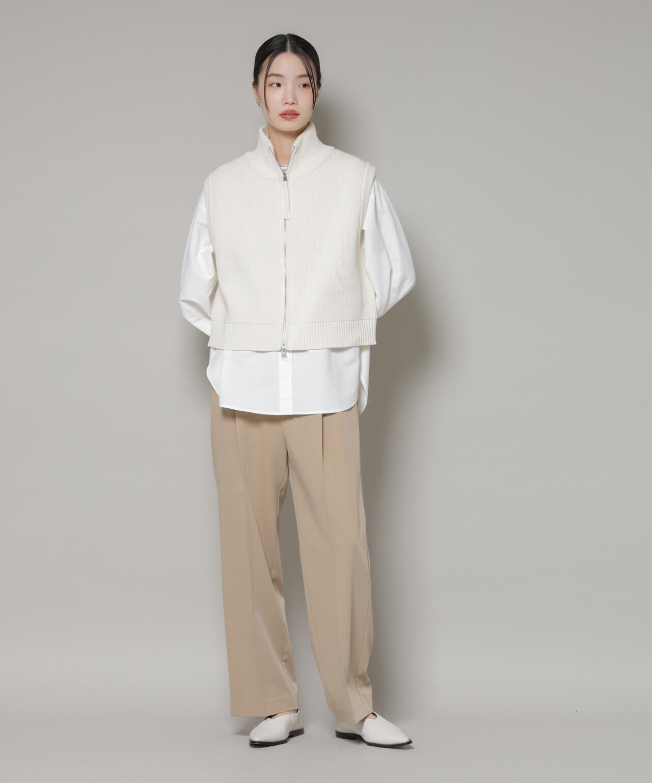 コットンライクタイプライターベーシックシャツ 6736120300