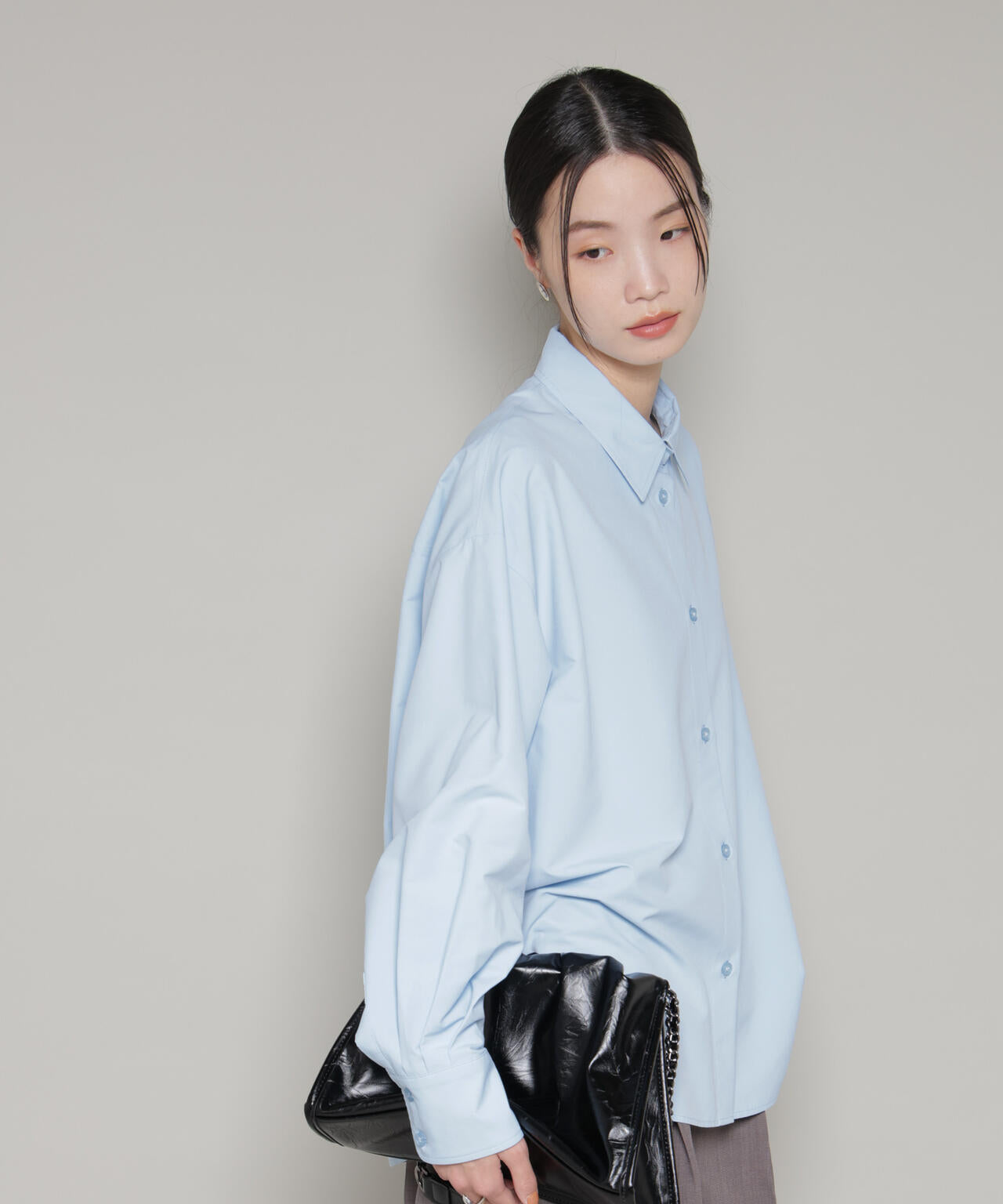 コットンライクタイプライターベーシックシャツ 6736120300