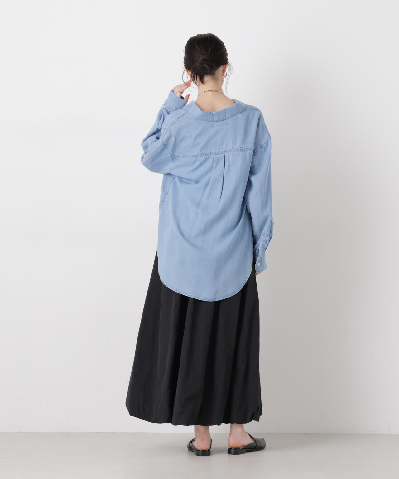 デニムワイドシャツ 6736120311