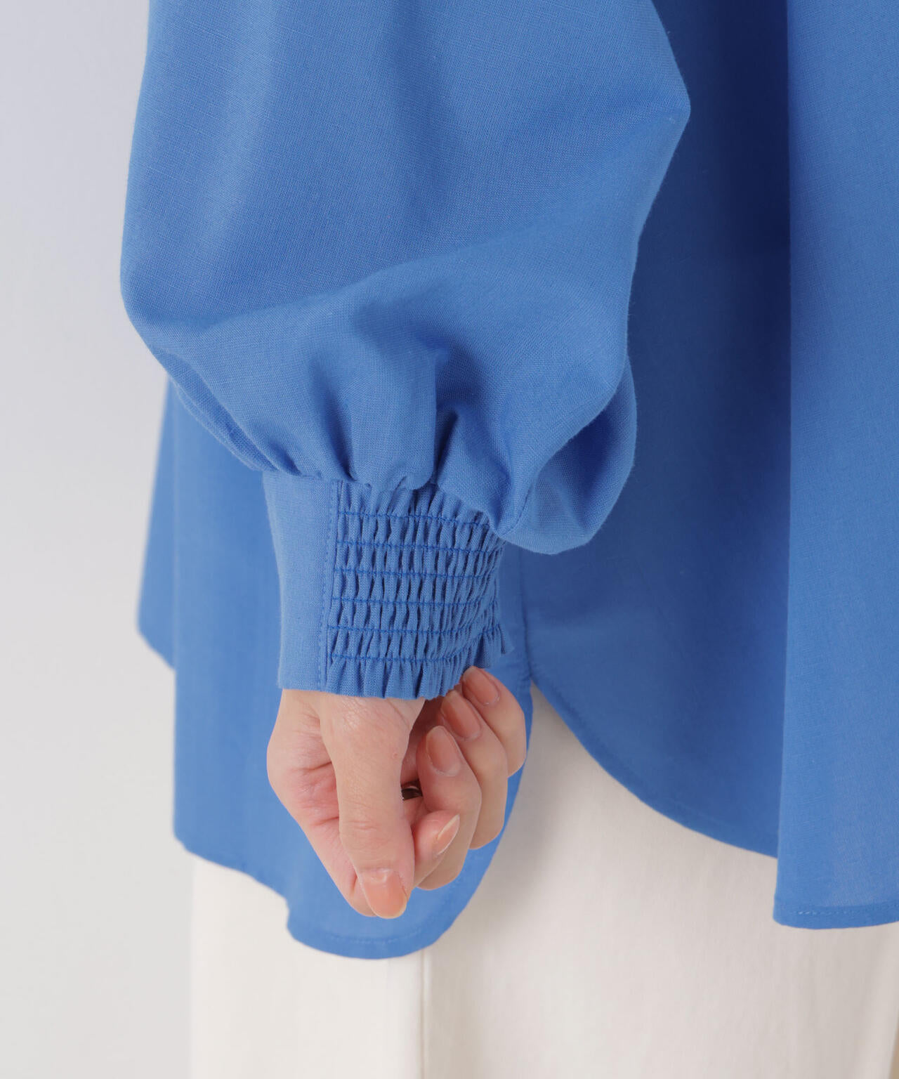 マシンウォッシャブルリネン混 ドルマンプルオーバーブラウス 6736120316