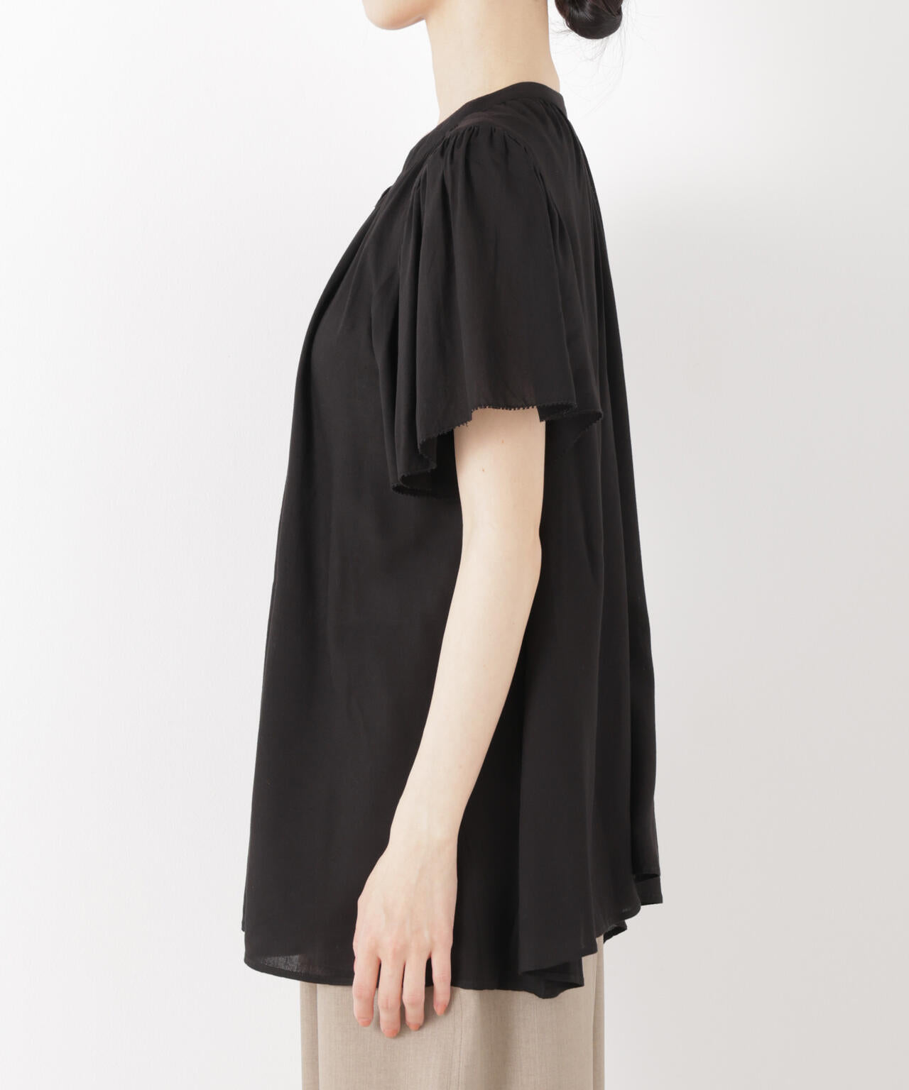 made in INDIA 前後2wayフレンチブラウス(セットアップ可) 6736121300