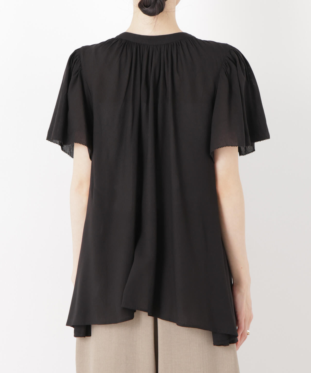 made in INDIA 前後2wayフレンチブラウス(セットアップ可) 6736121300