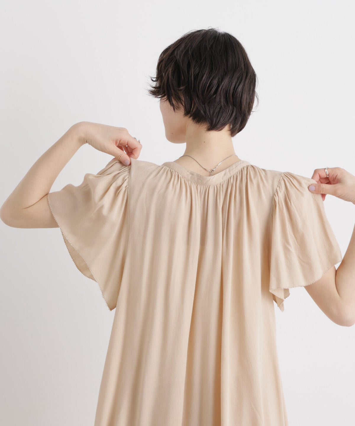 made in INDIA 前後2wayフレンチブラウス(セットアップ可) 6736121300