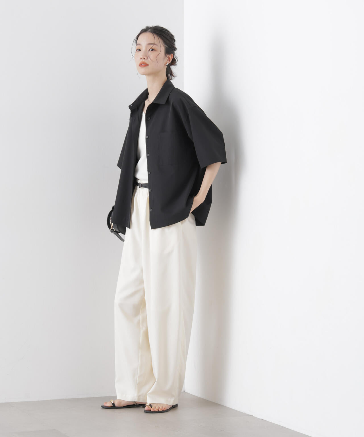 多機能2wayストレッチ ハーフスリーブシャツ(セットアップ可) 6736121301