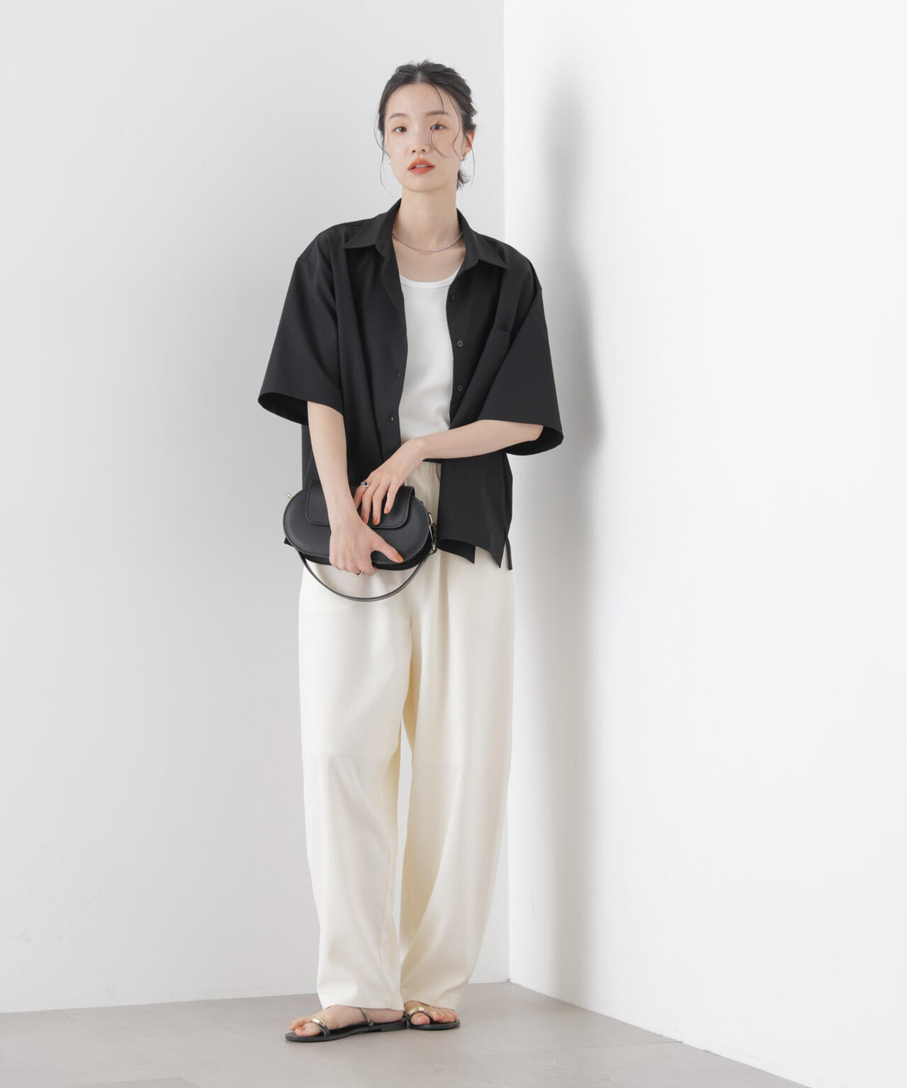 多機能2wayストレッチ ハーフスリーブシャツ(セットアップ可) 6736121301