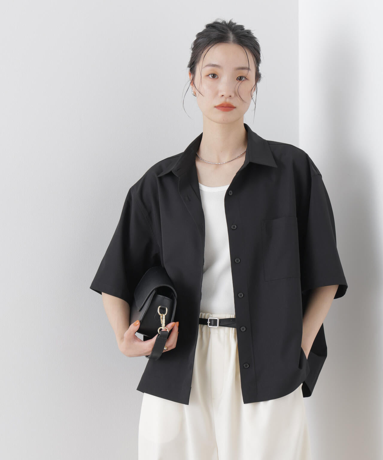 多機能2wayストレッチ ハーフスリーブシャツ(セットアップ可) 6736121301