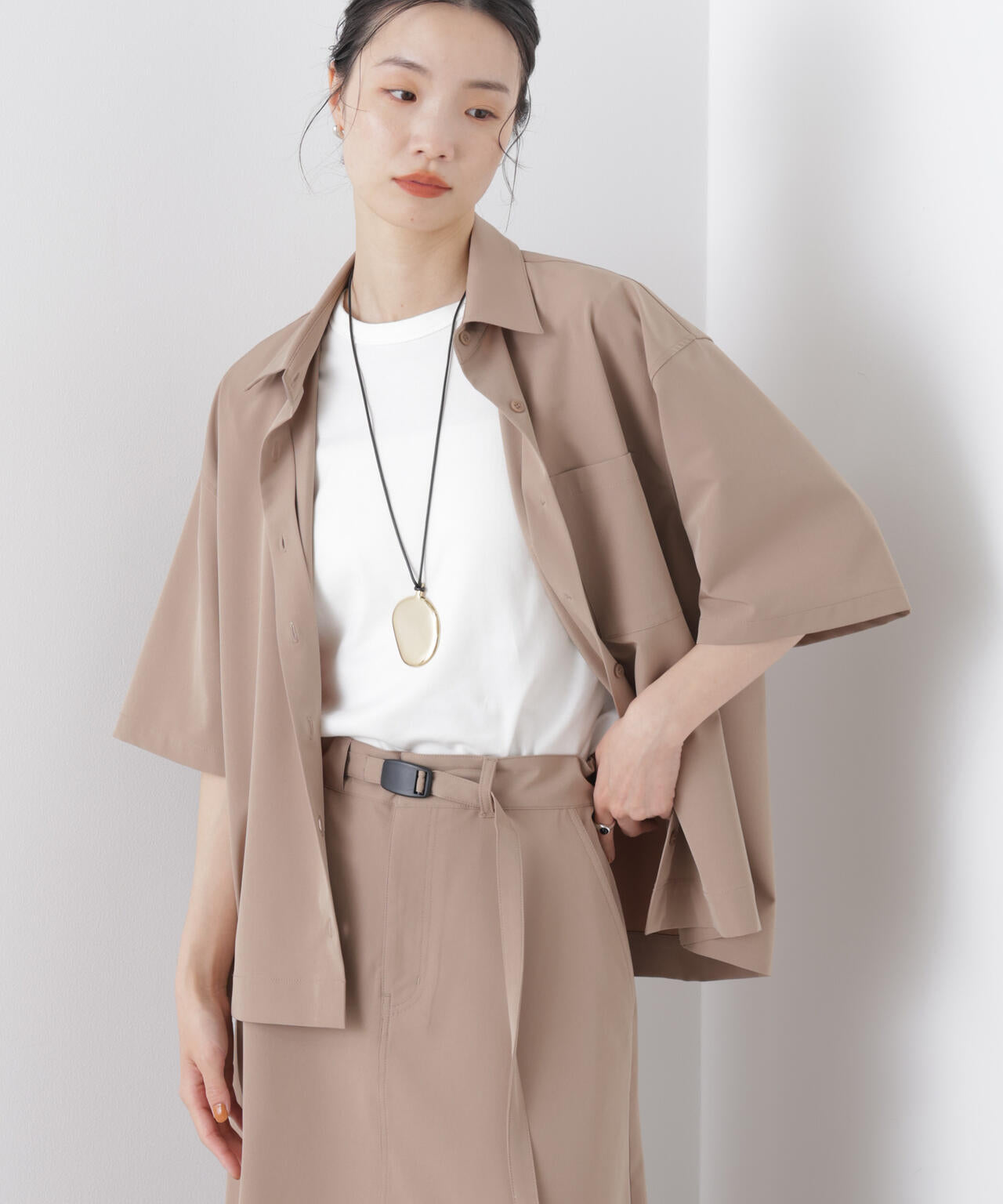 多機能2wayストレッチ ハーフスリーブシャツ(セットアップ可) 6736121301