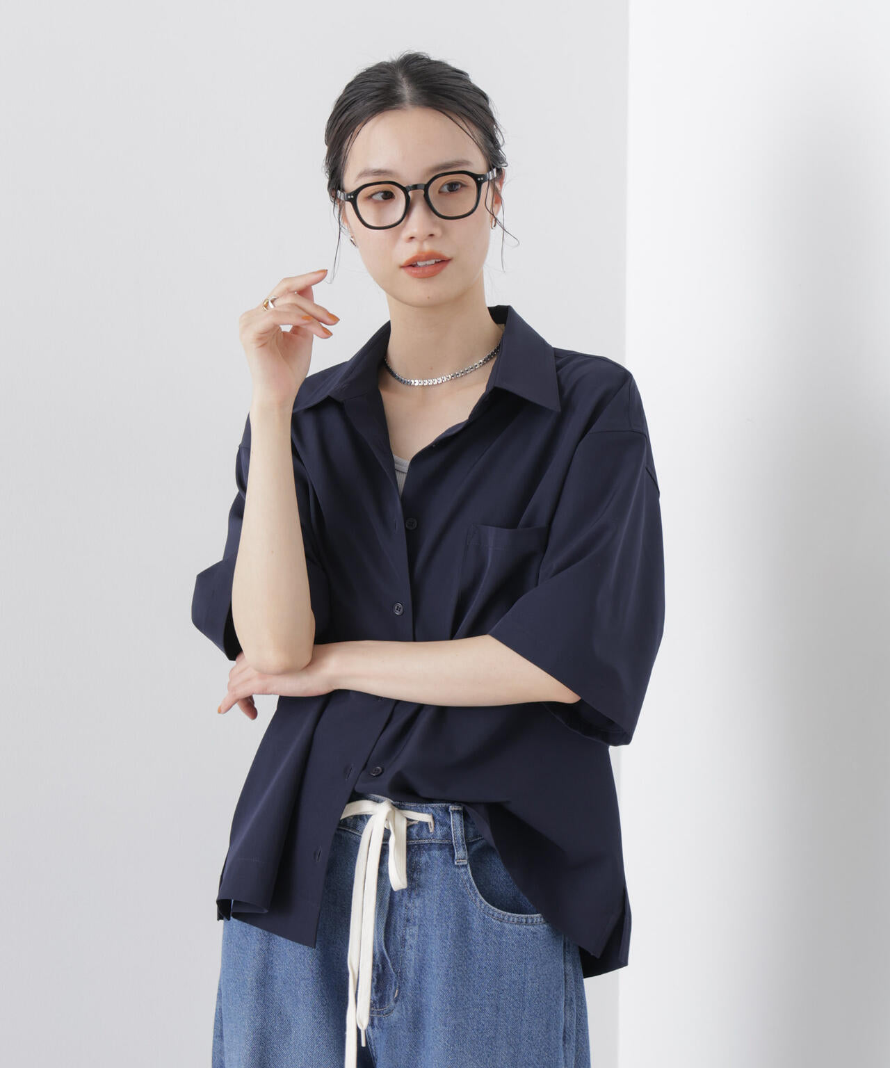 多機能2wayストレッチ ハーフスリーブシャツ(セットアップ可) 6736121301