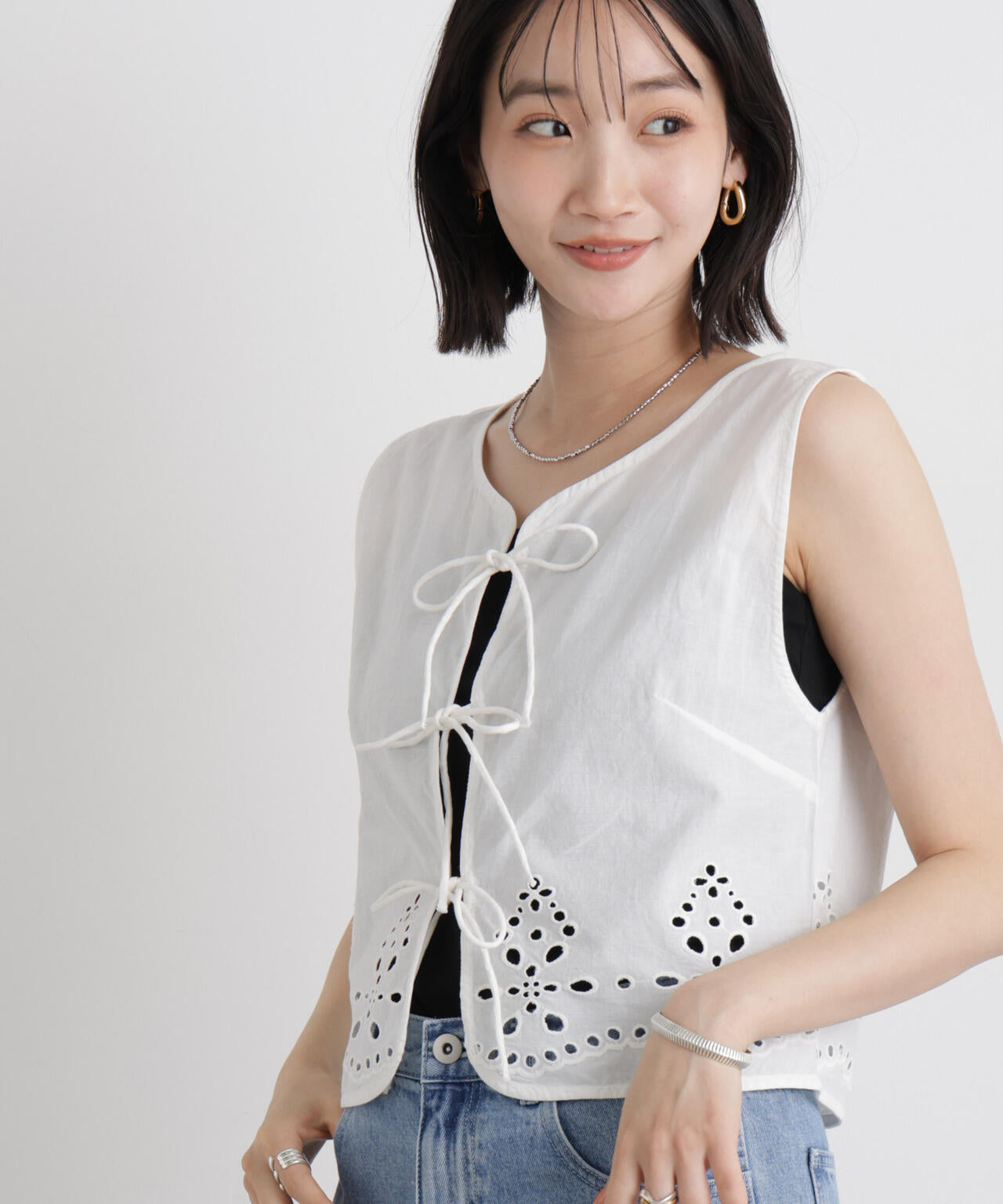 made in INDIA カットワークエンブロイダリージレ(セットアップ可) 6736121302