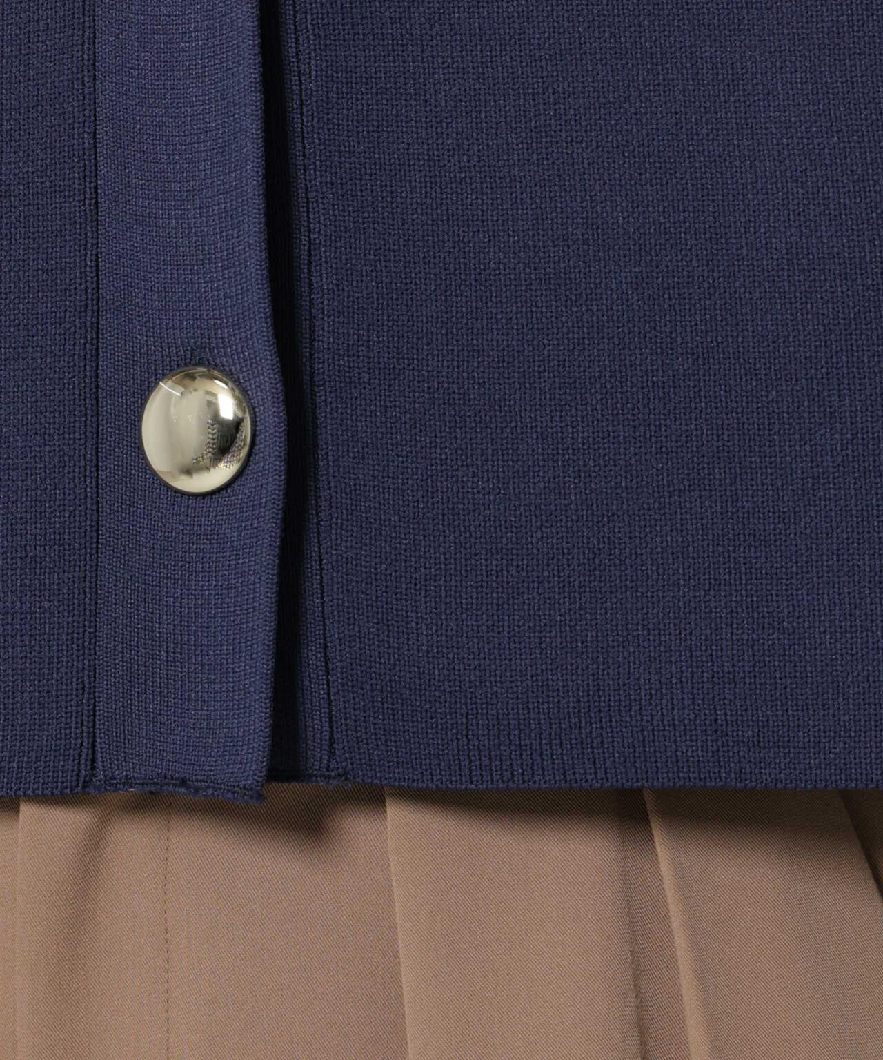 ビッグボタンクルーネックニットカーディガン 6736122302