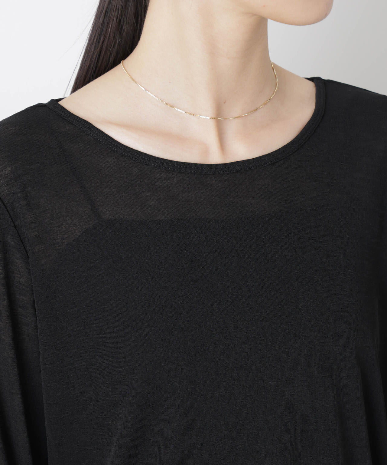 スラブシアーロングスリーブTシャツ 6736123301