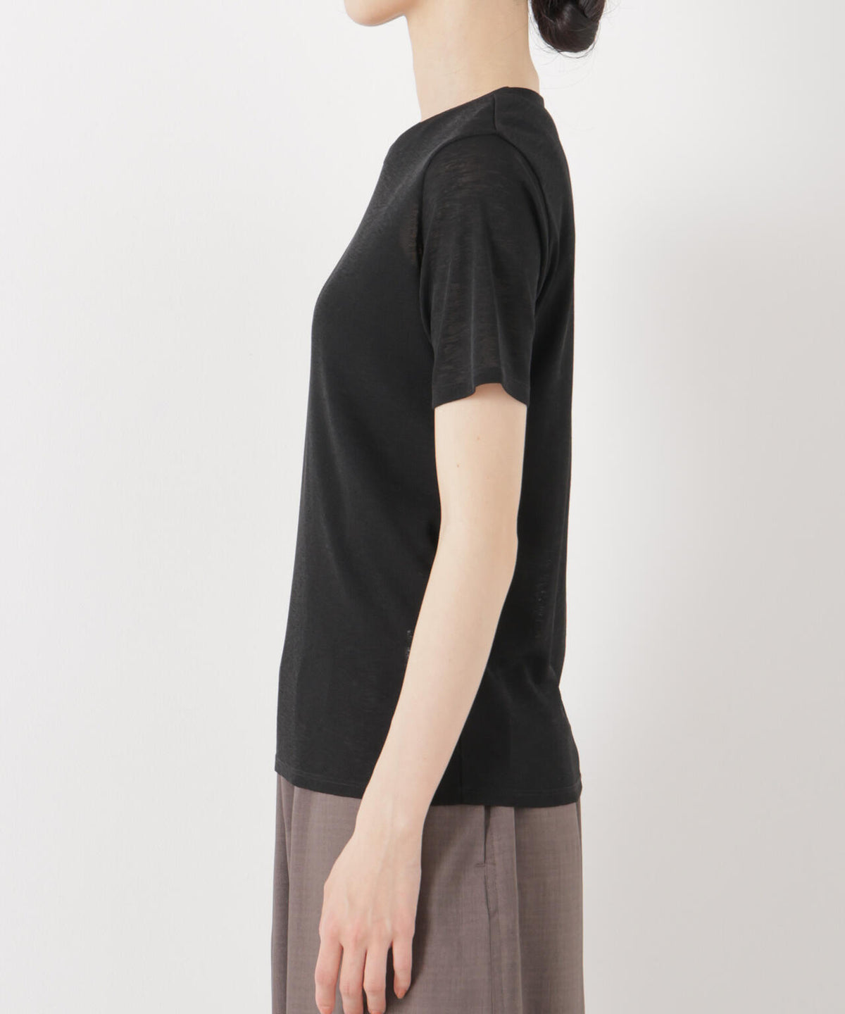 スラブシアー半袖Tシャツ 6736124301