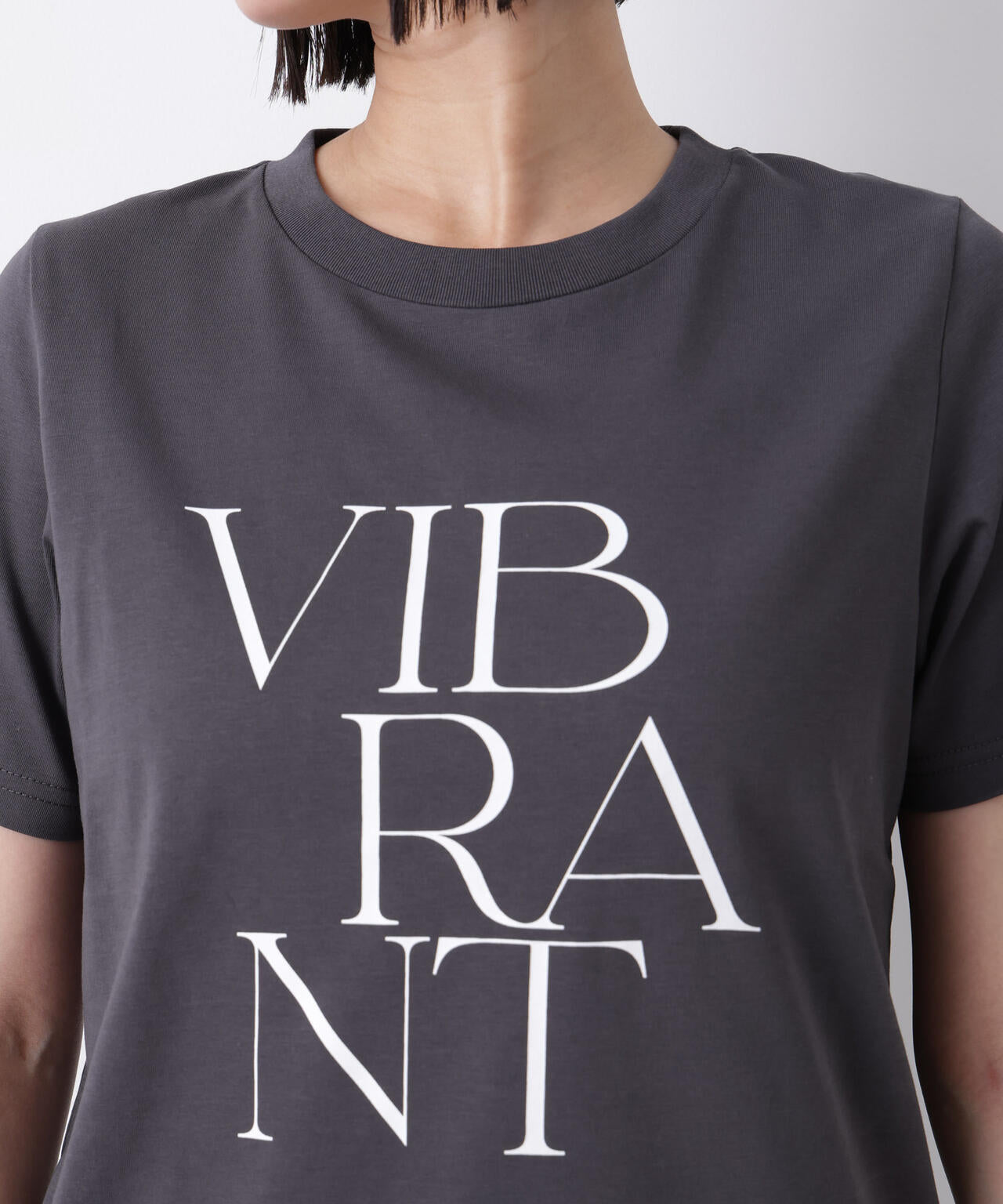 接触冷感&紫外線防止機能 ロゴプリントTシャツ 6736124302