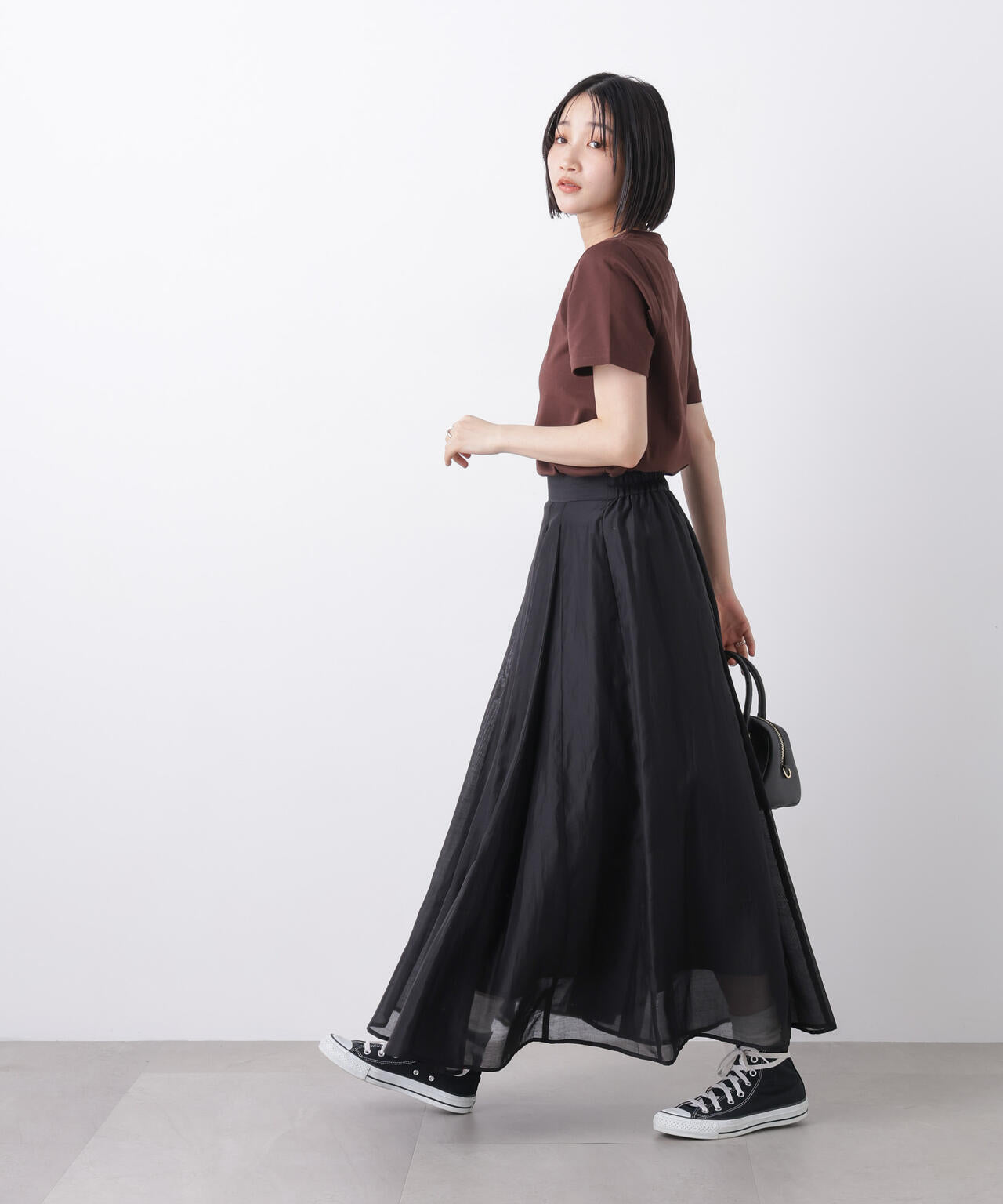 接触冷感&紫外線防止機能 ロゴプリントTシャツ 6736124302