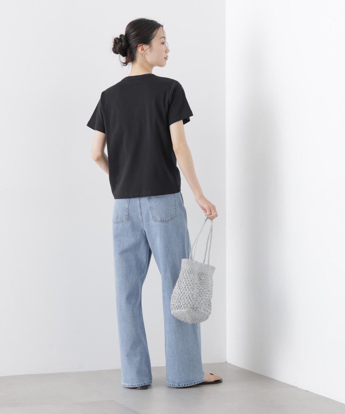 Repur加工 スムースシルケットクルーネックTシャツ 6736124303