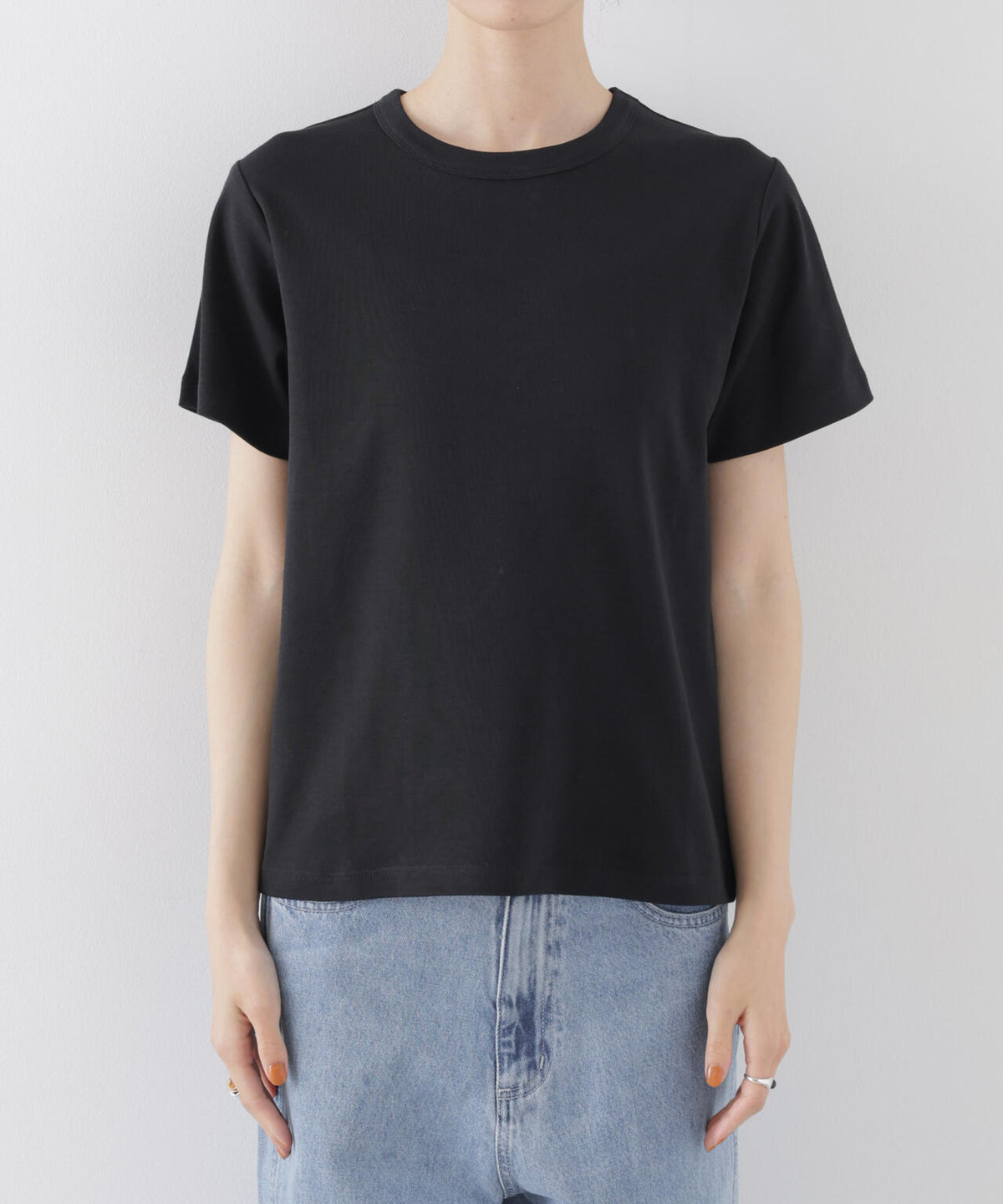 Repur加工 スムースシルケットクルーネックTシャツ 6736124303