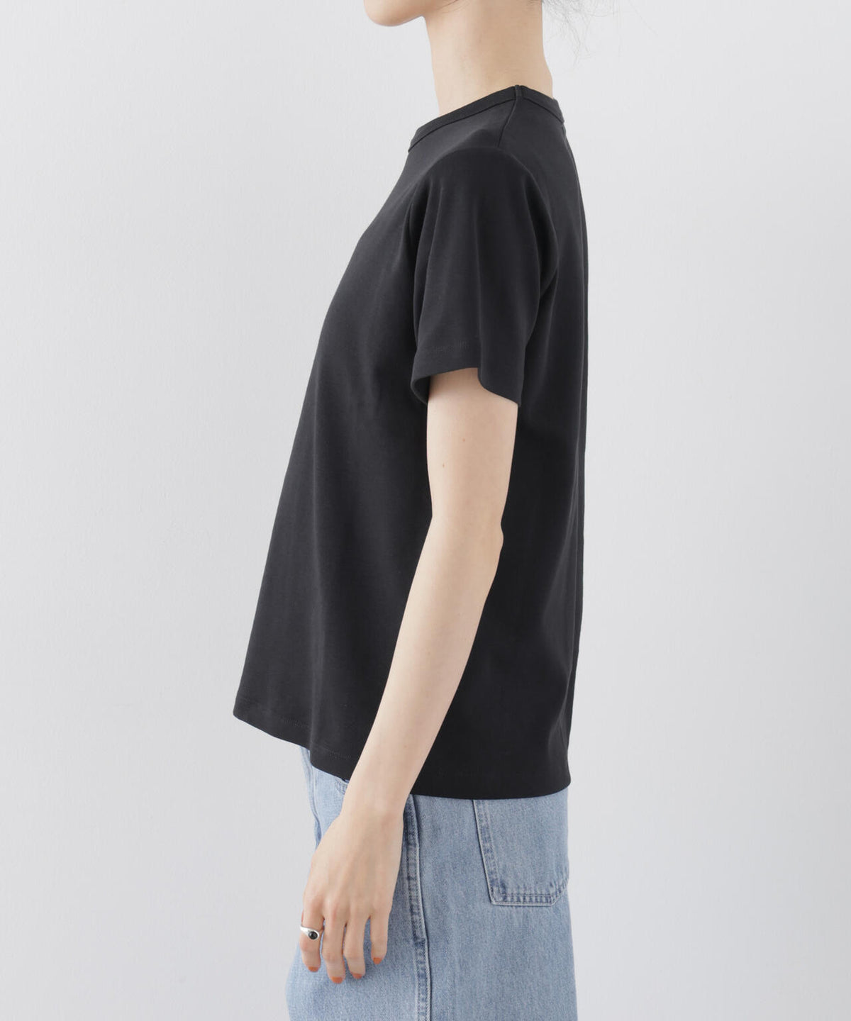 Repur加工 スムースシルケットクルーネックTシャツ 6736124303