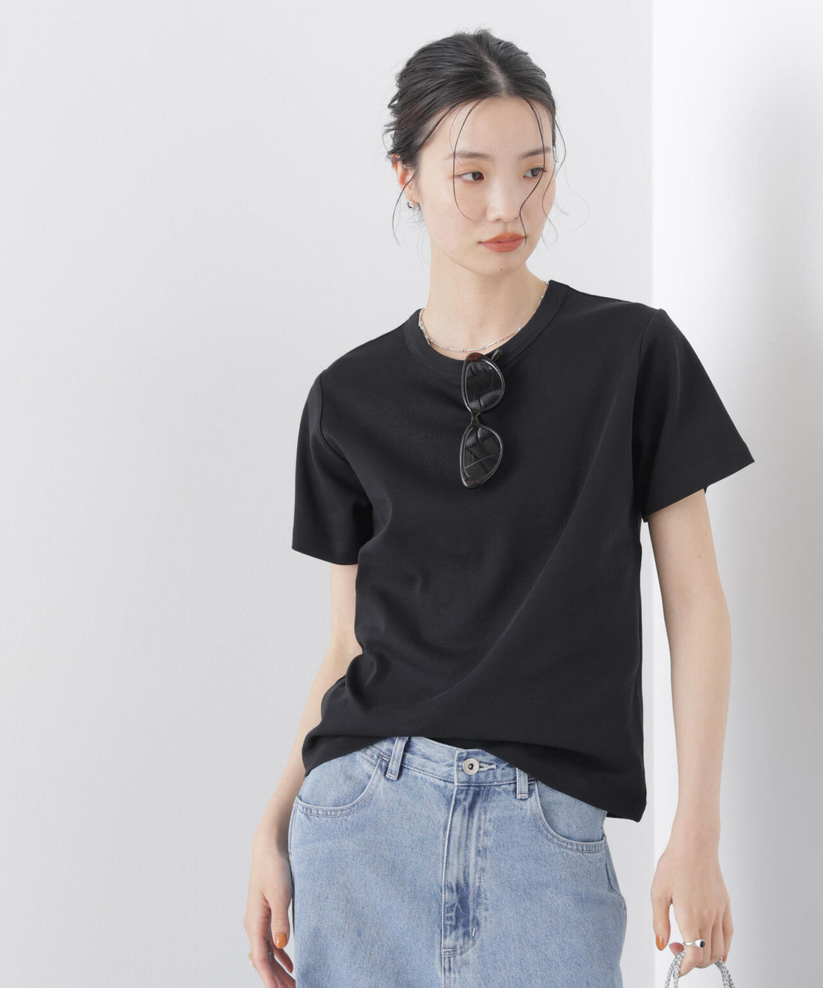 Repur加工 スムースシルケットクルーネックTシャツ 6736124303