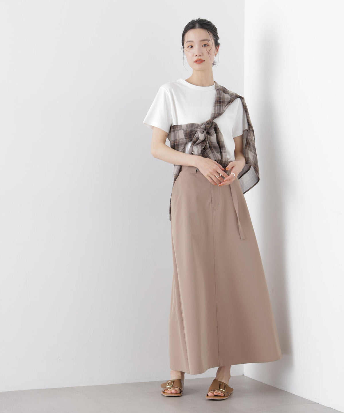 Repur加工 スムースシルケットクルーネックTシャツ 6736124303