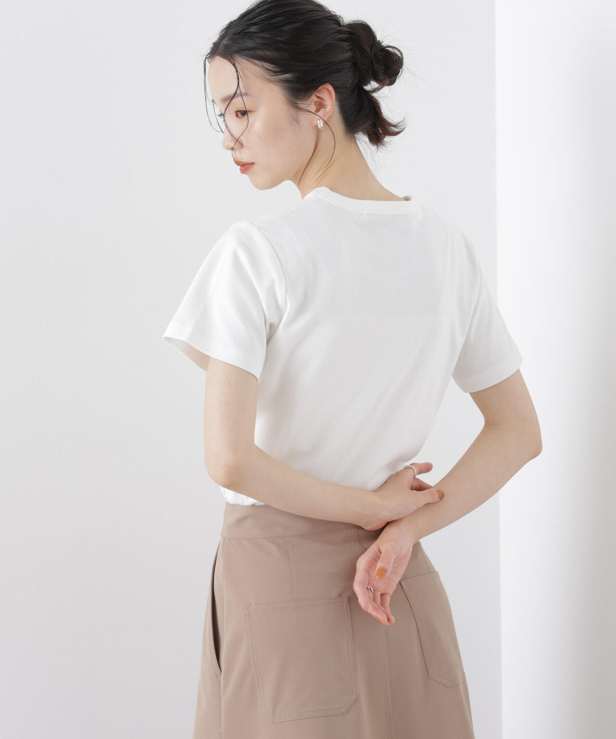 Repur加工 スムースシルケットクルーネックTシャツ 6736124303