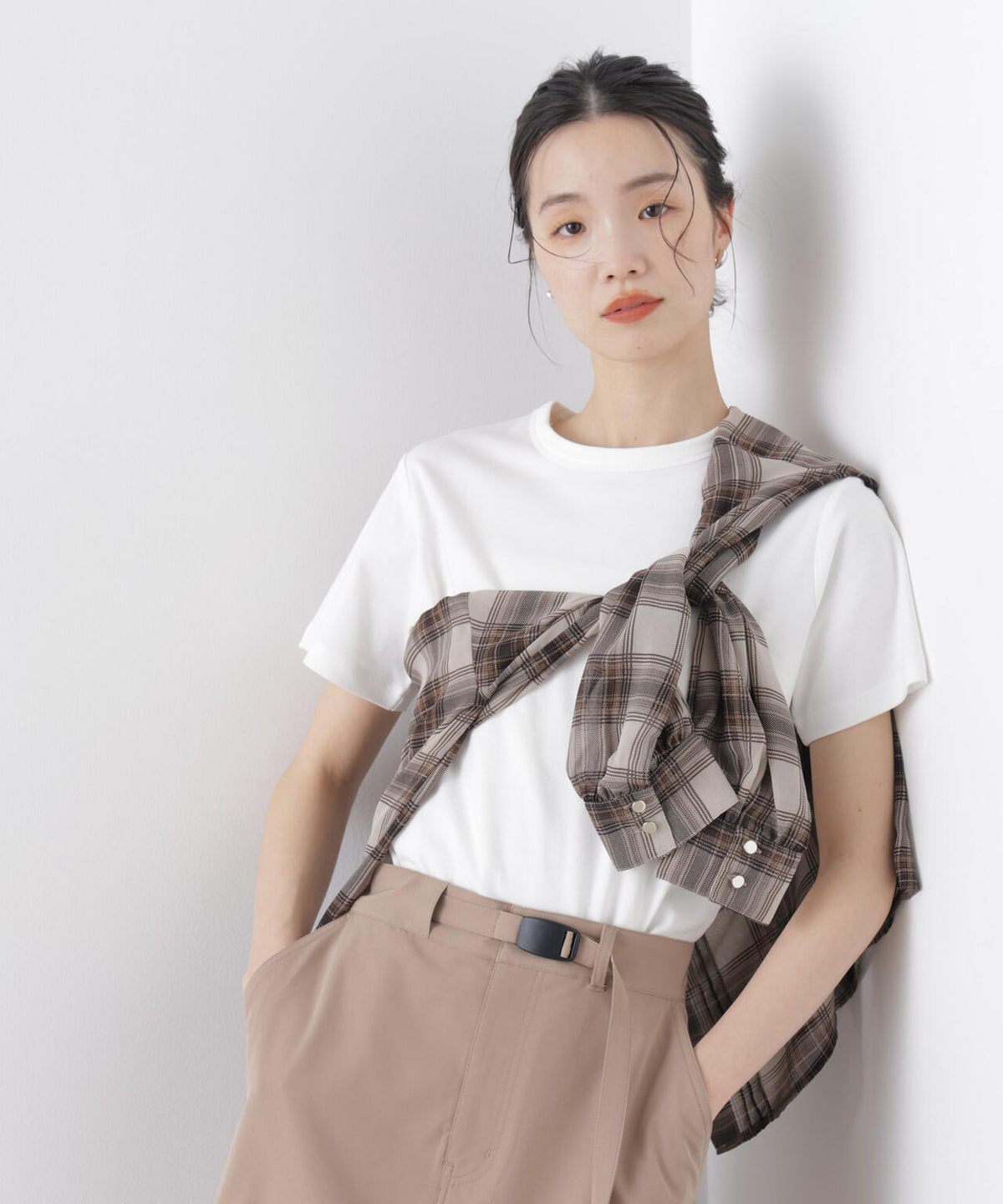 Repur加工 スムースシルケットクルーネックTシャツ 6736124303