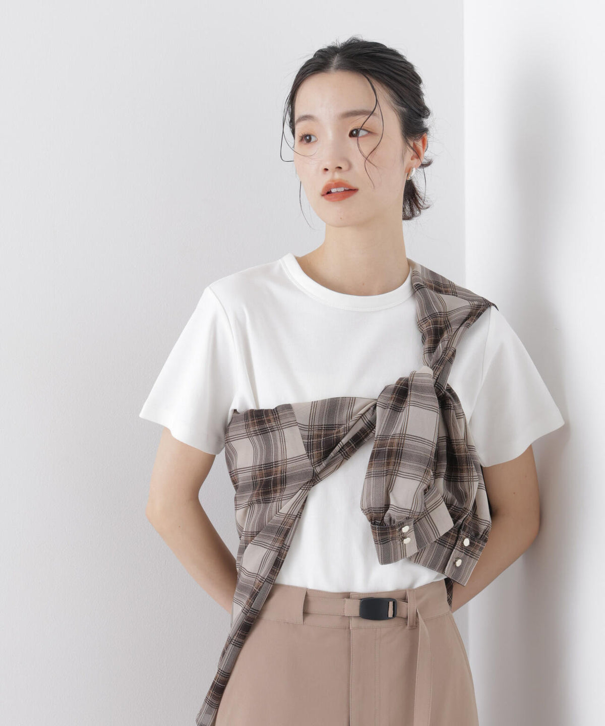 Repur加工 スムースシルケットクルーネックTシャツ 6736124303