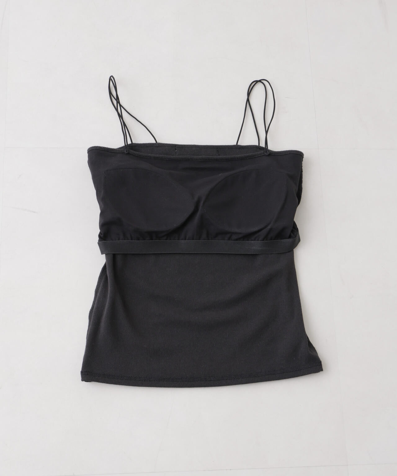 抗菌防臭リブカップ付きダブルストラップキャミソール 6736124307