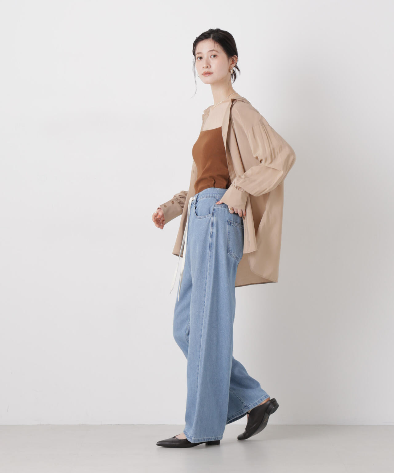 抗菌防臭リブカップ付きダブルストラップキャミソール 6736124307