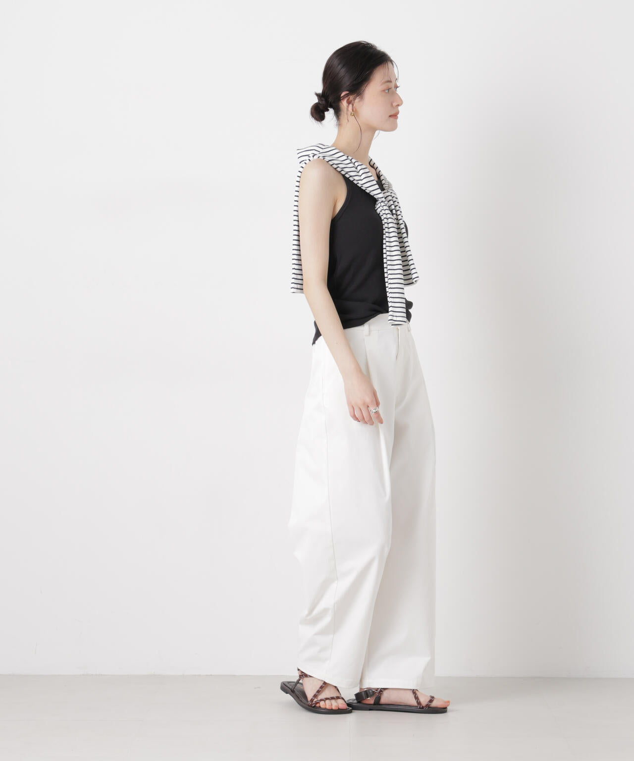 抗菌防臭リブカップ付きアメスリキャミ 6736124308