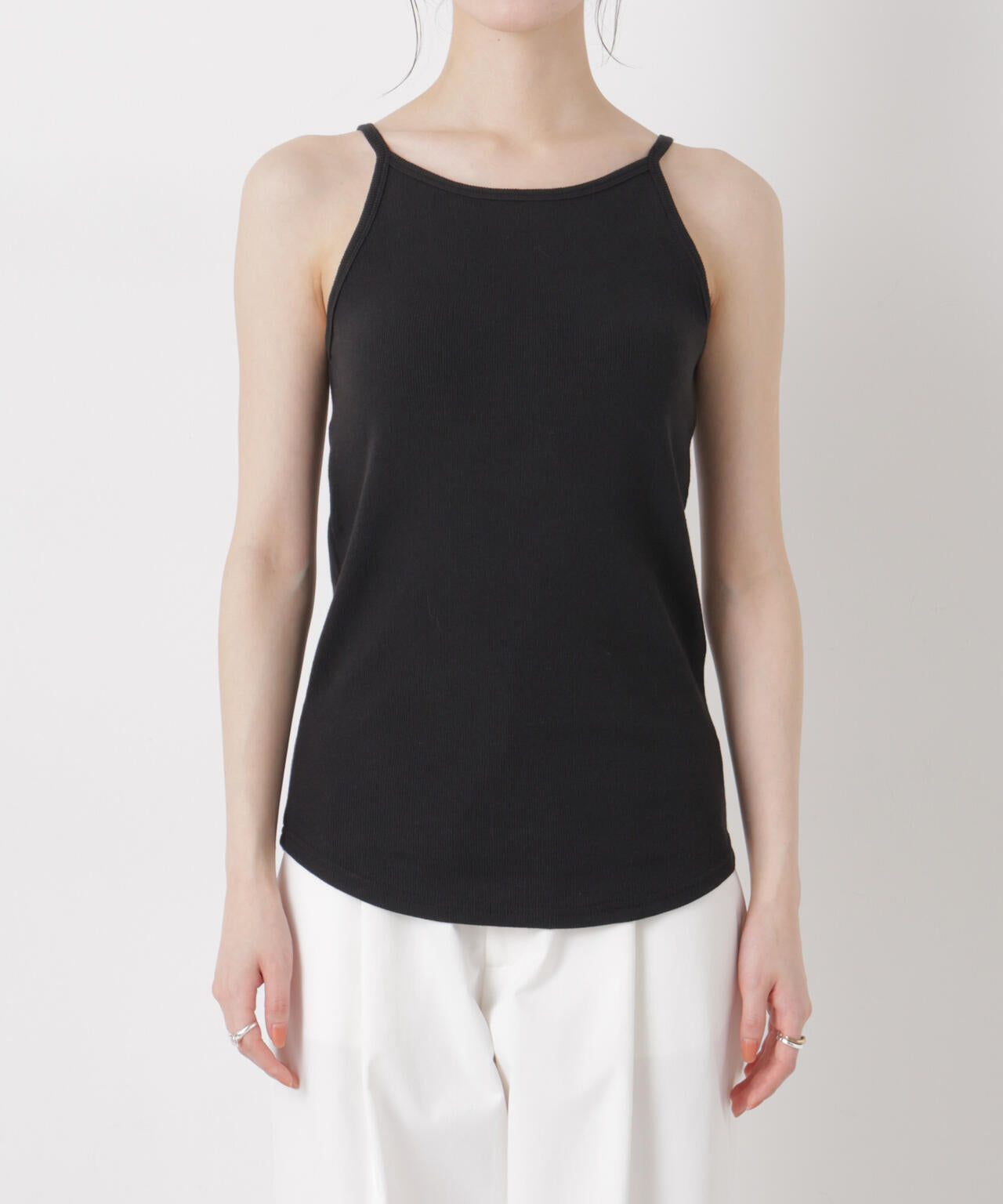 抗菌防臭リブカップ付きアメスリキャミ 6736124308