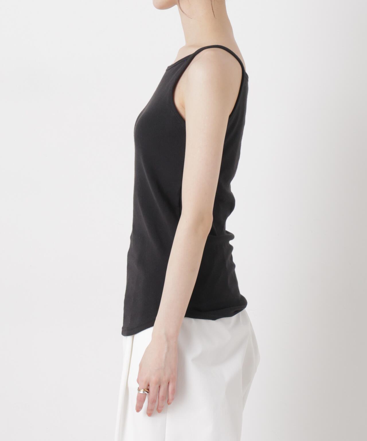 抗菌防臭リブカップ付きアメスリキャミ 6736124308