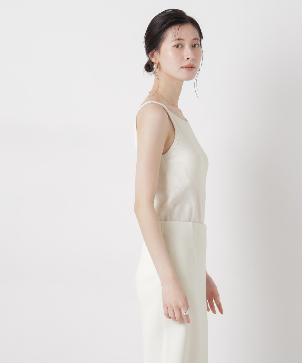 抗菌防臭リブカップ付きアメスリキャミ 6736124308