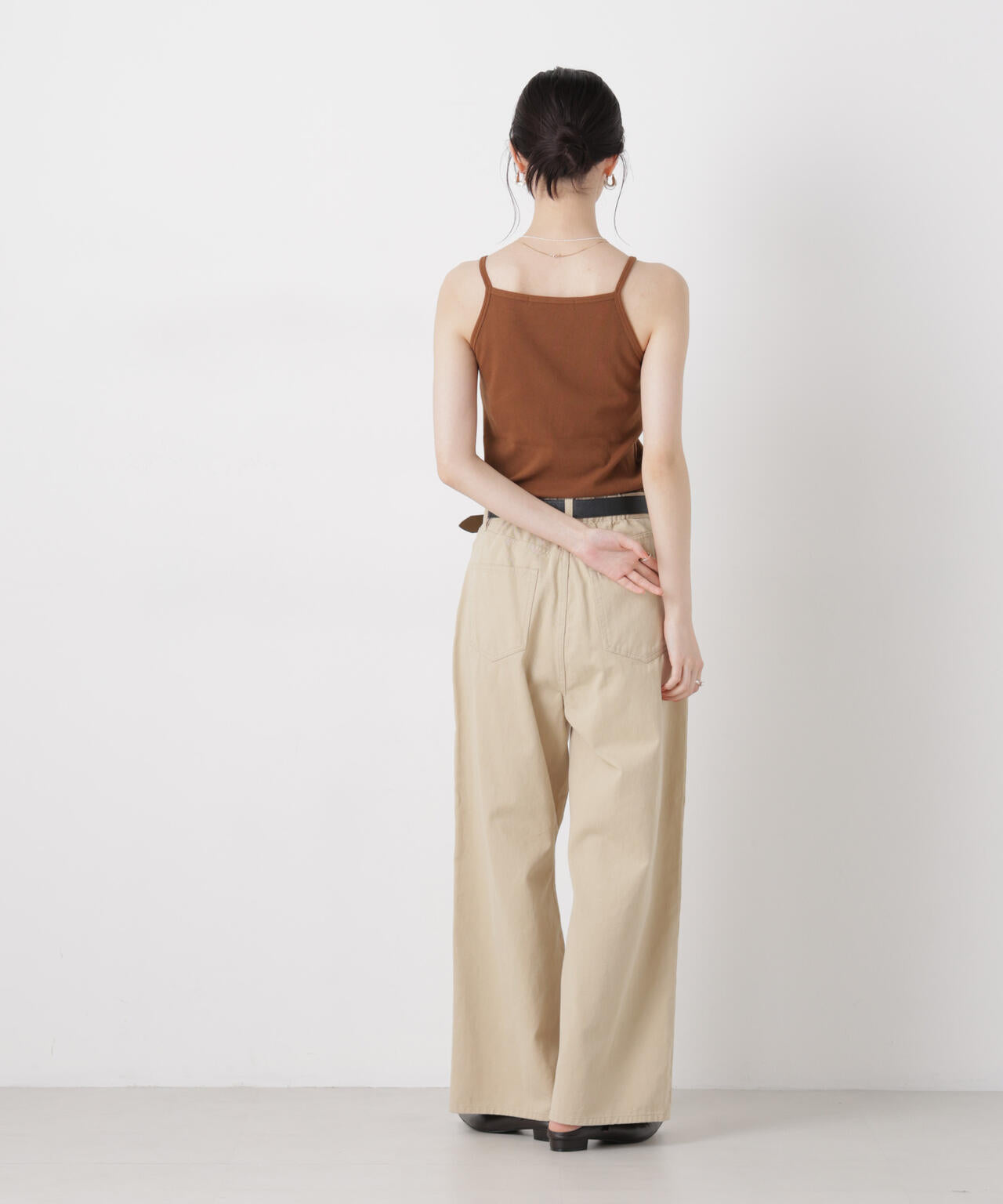 抗菌防臭リブカップ付きアメスリキャミ 6736124308