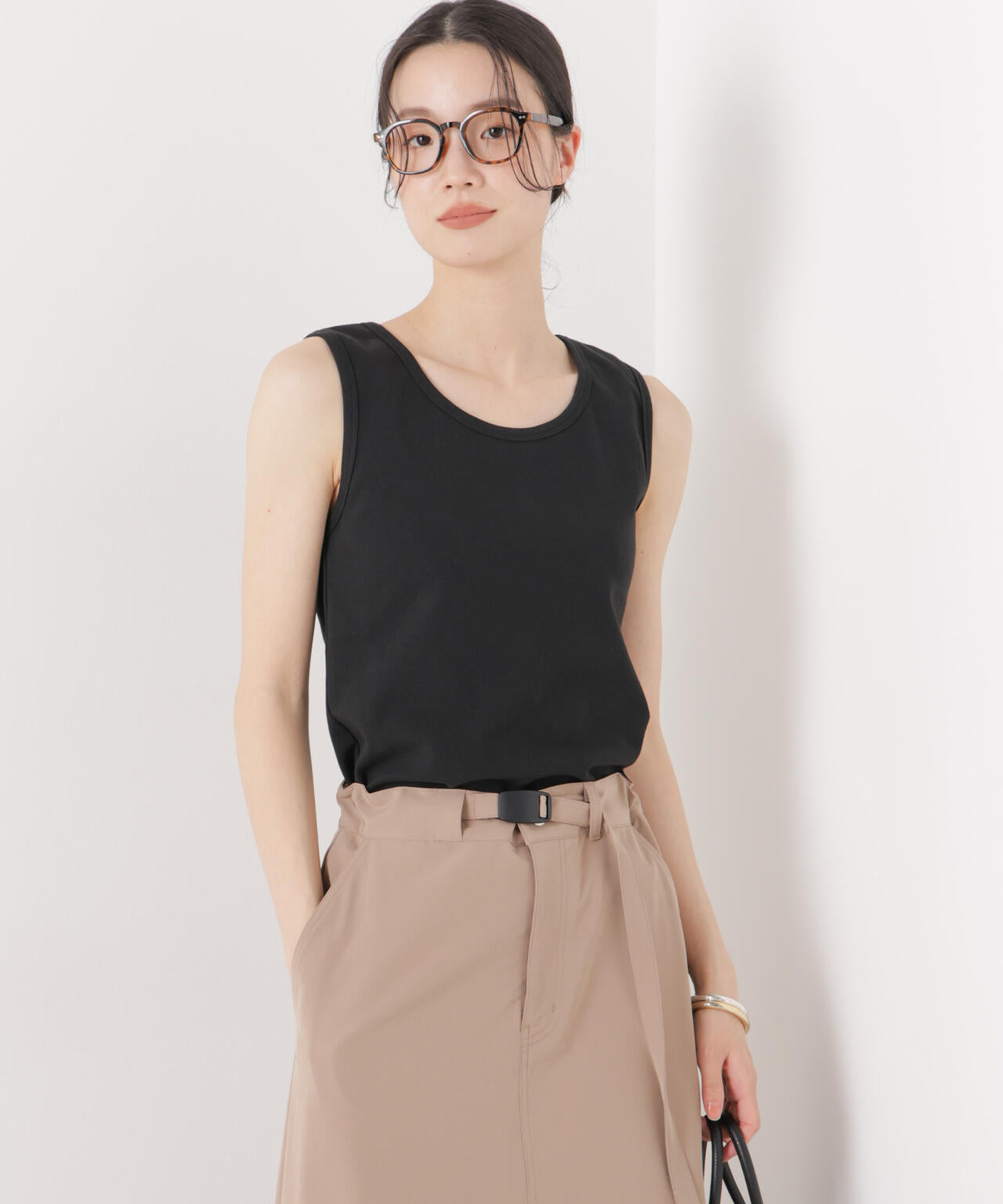 抗菌防臭コットンフライスカットタンクトップ 6736124312