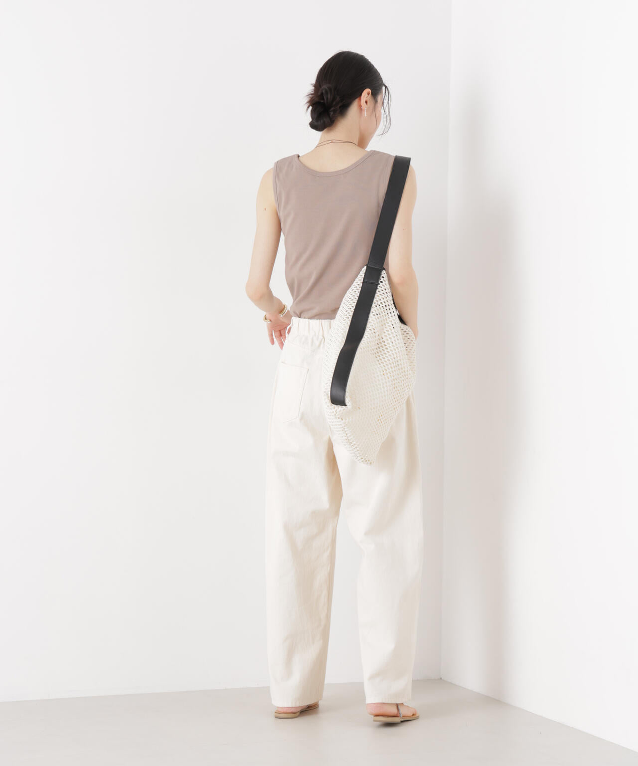 抗菌防臭コットンフライスカットタンクトップ 6736124312