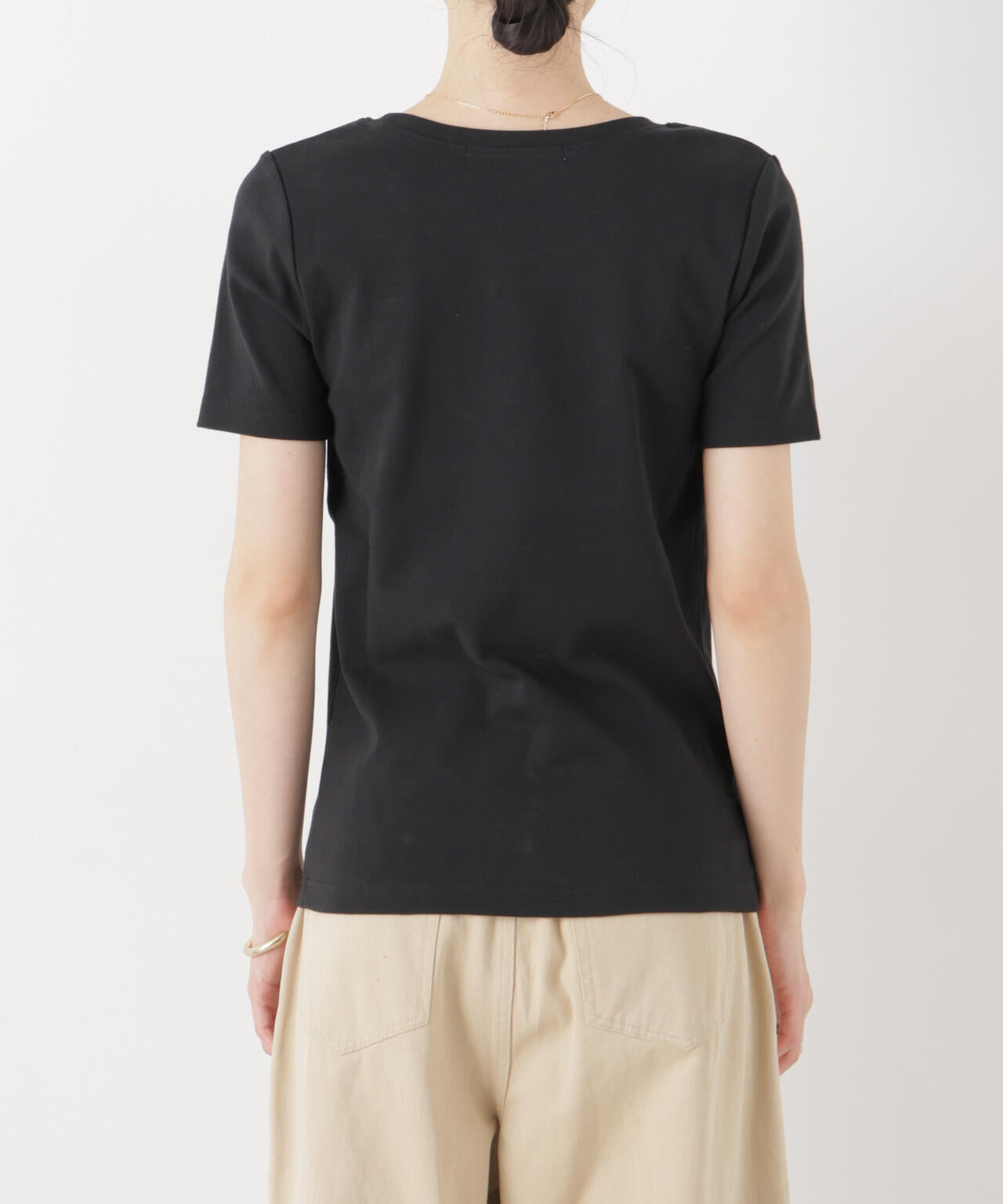 抗菌防臭コットンフライスカットクルーネックトップス 6736124313