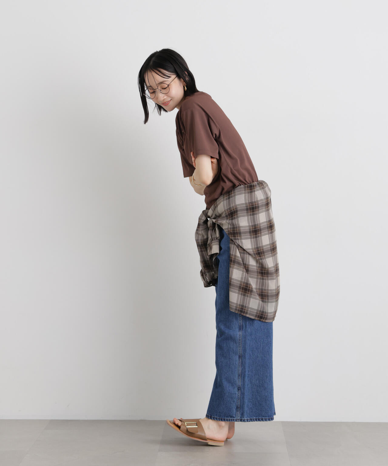 汗隠糸加工&多彩機能カットソー素材 クルーネックトップス 6736124320