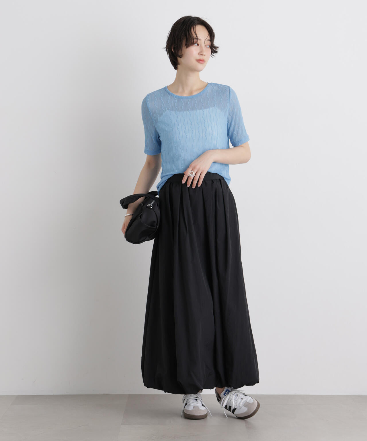 シアーカットクルーネックトップス 6736124324